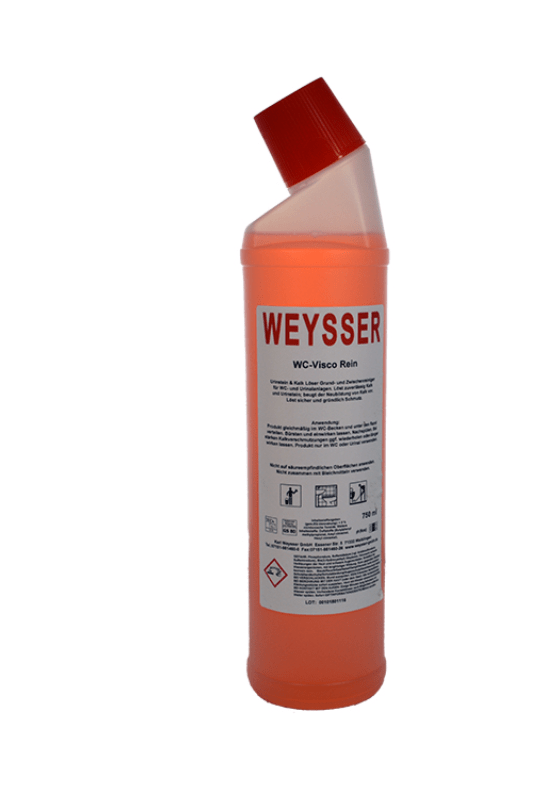 WEYSSER WC-Visco Rein 750 ml-Schräghalsflasche - Weigola Hygienevertrieb - - Weigola Hygienevertrieb