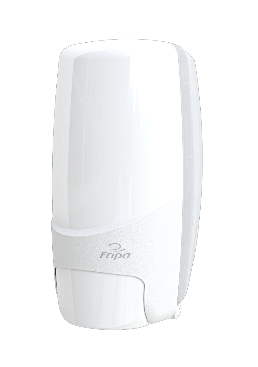 Fripa Seifencremespender weiß 1000 ml 128 x 266 x 129 mm, wiederbefüllbar - Weigola Hygienevertrieb - - Weigola Hygienevertrieb
