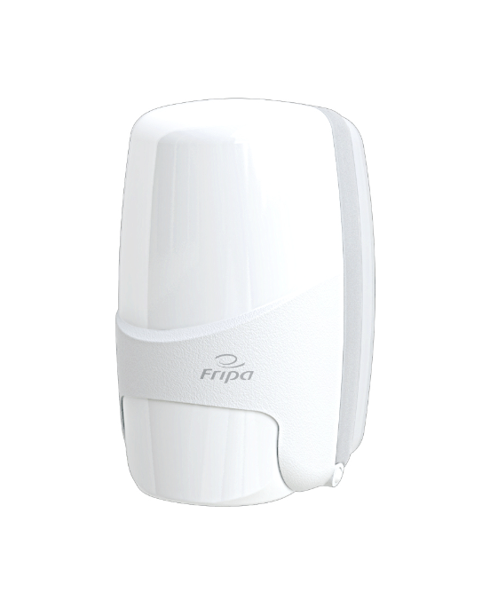 Fripa Seifencremespender weiß 500 ml 128 x 209 x 129 mm, wiederbefüllbar - Weigola Hygienevertrieb - - Weigola Hygienevertrieb