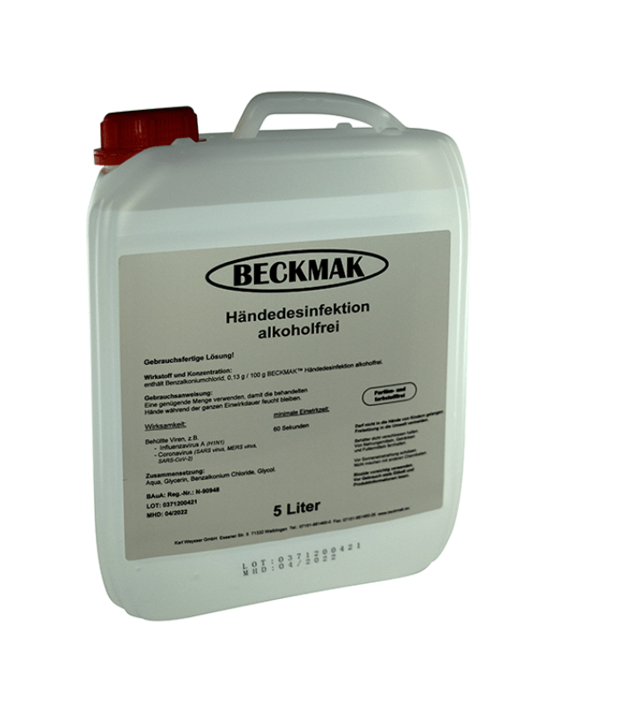 BECKMAK™ Händedesinfektion alkoholfrei - Weigola Hygienevertrieb -  - Weigola Hygienevertrieb