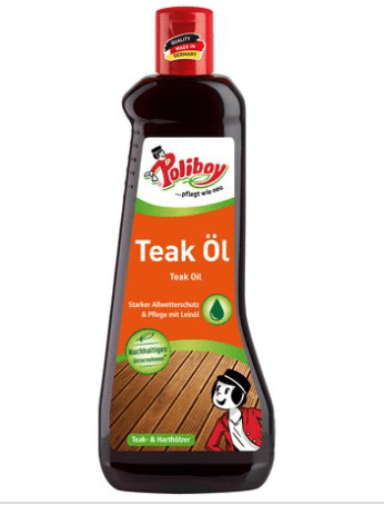 POLIBOY Teak Öl dunkel, 500ml - Weigola Hygienevertrieb - - Weigola Hygienevertrieb