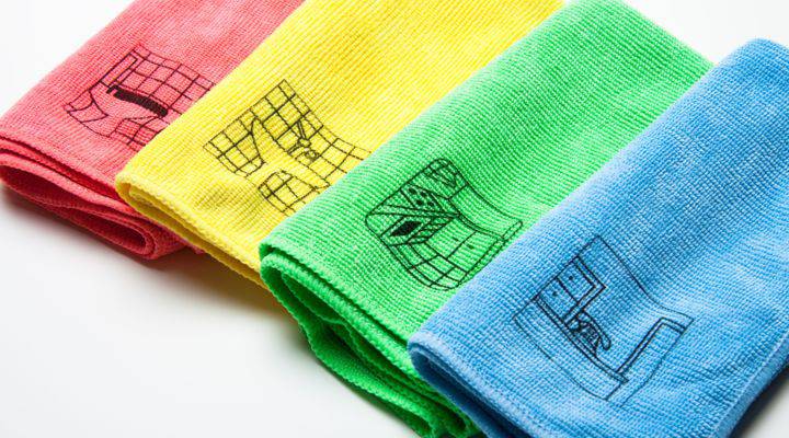 Microfaser Noppy mit PIKTOGRAMM 40x40cm - Made in Austria - Weigola Hygienevertrieb - - Weigola Hygienevertrieb