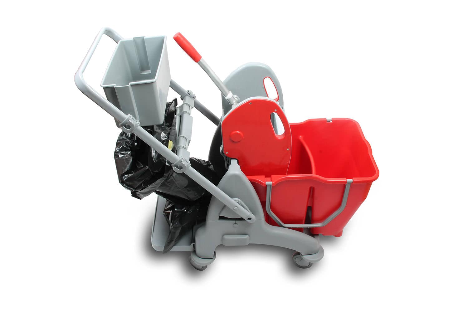 Doppelfahrwagen 2 x 15l Eimer mit Trennwand PREMIUM - Weigola Hygienevertrieb - - Weigola Hygienevertrieb
