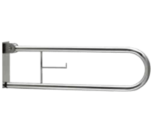 IMPECO Schwenkbarer Handlauf mit Toilettenpapierhalter - Weigola Hygienevertrieb - - Weigola Hygienevertrieb
