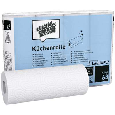 Küchenrolle hochweiß, 64 Blatt, 2-lagig, 32 Rollen - Weigola Hygienevertrieb - - Weigola Hygienevertrieb