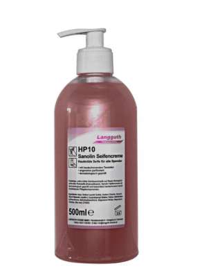 Langguth HP10 Seifencreme 500ml Sanolin - Weigola Hygienevertrieb - - Weigola Hygienevertrieb