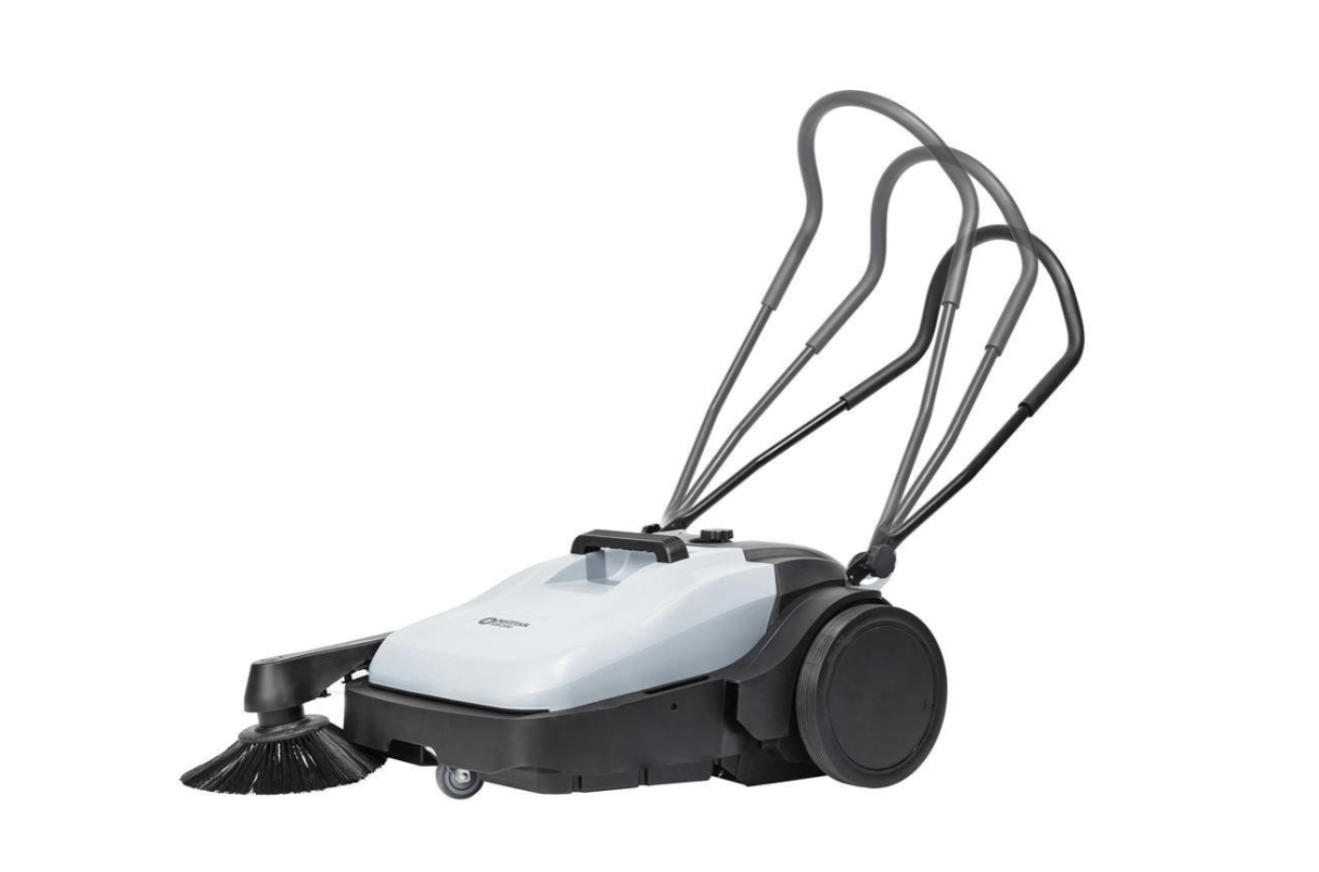 Nilfisk Kehrmaschine SW 200 mit 1 Hauptkehrwalze und 1 Seitenbesen - Weigola Hygienevertrieb - - Weigola Hygienevertrieb