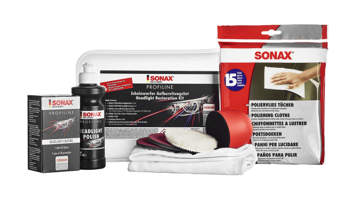 SONAX Scheinwerfer Aufbereitungs- Set - Weigola Hygienevertrieb - - Weigola Hygienevertrieb
