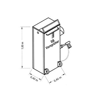 Mobiles Vorsprühgerät "Waschbär Spezial" Münzprüfer 1 EUR - Weigola Hygienevertrieb -  - Weigola Hygienevertrieb