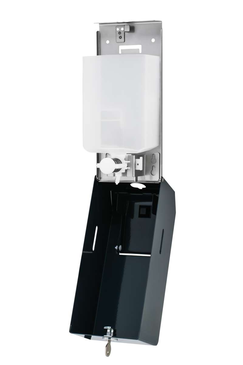 IMPECO Seifenspender 900 ml Mattschwarz - Weigola Hygienevertrieb - - Weigola Hygienevertrieb