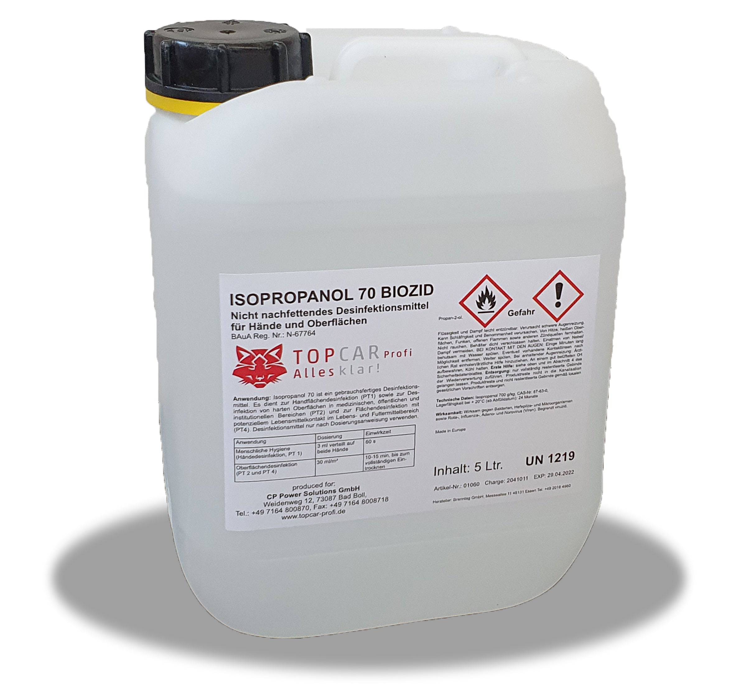 Desinfektionsmittel 5l für Hände und Fläche - Weigola Hygienevertrieb - - Weigola Hygienevertrieb