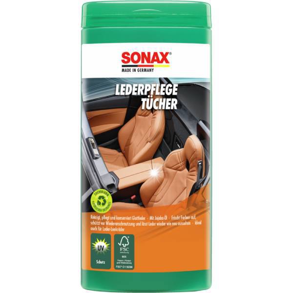 SONAX LederPflegeTücher -  412300
