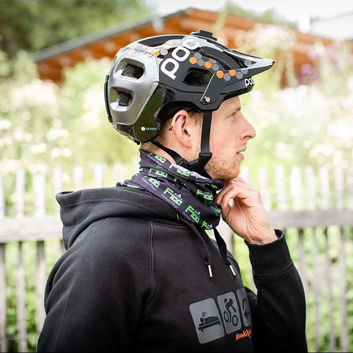 multifunktionstuch unter fahrradhelm Dr. Wack F100 Multifunktionstuch