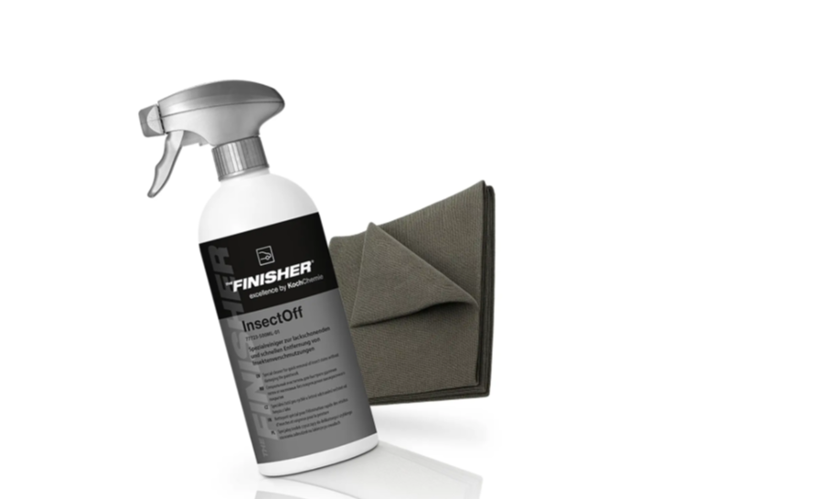 Außenreinigung Set: Koch Chemie THE FINISHER InsectOff Insektenentferner + Mikrofasertuch