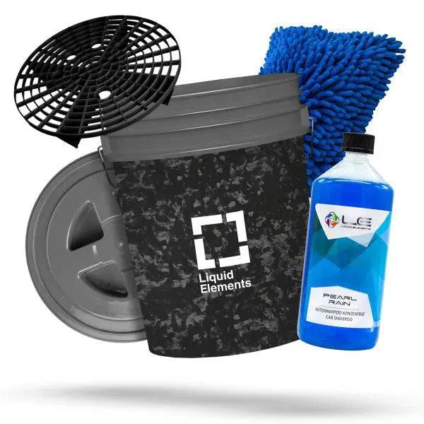 Liquid Elements Wascheimer Forged Carbon Set - Basic LE_EIMER_KIT01_Grau - Weigola Premium Autopflege seit 1883 