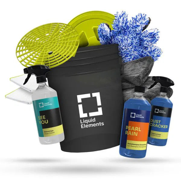 Liquid Elements Wascheimer Clean Car Set - Ultra Plus - LE_EIMER_KIT05_Blau - Weigola Premium Autopflege seit 1883 