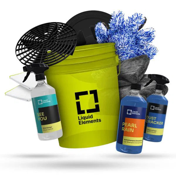 Liquid Elements Wascheimer Pop Art Set - Ultra Plus - LE_EIMER_KIT05_Gelb - Weigola Premium Autopflege seit 1883 