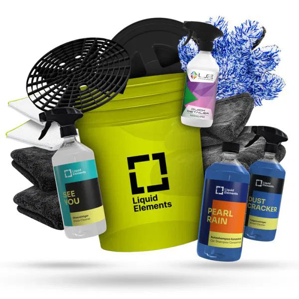 Liquid Elements Wascheimer Pop Art Set - All in One - LE_EIMER_KIT06_Gelb - Weigola Premium Autopflege seit 1883 
