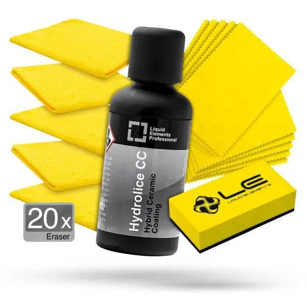 Liquid Elements Professional Hydrolice CC Hybrid Ceramic Coating, 50ml Plus 20 Eraser FP20_20 - Weigola Premium Autopflege seit 1883 