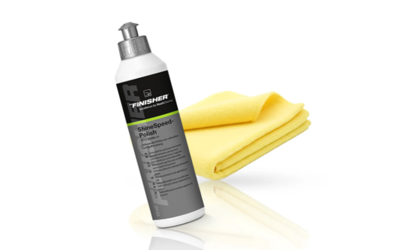 Politur Set: Koch Chemie THE FINISHER ShineSpeedPolish Autopolitur + Poliertuch