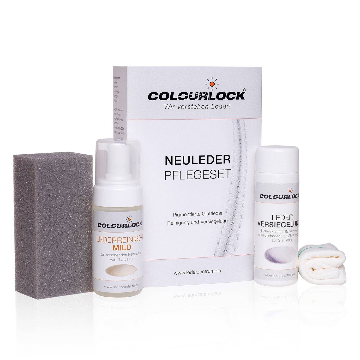 COLOURLOCK Neuleder Pflegeset mit Leder Versiegelung