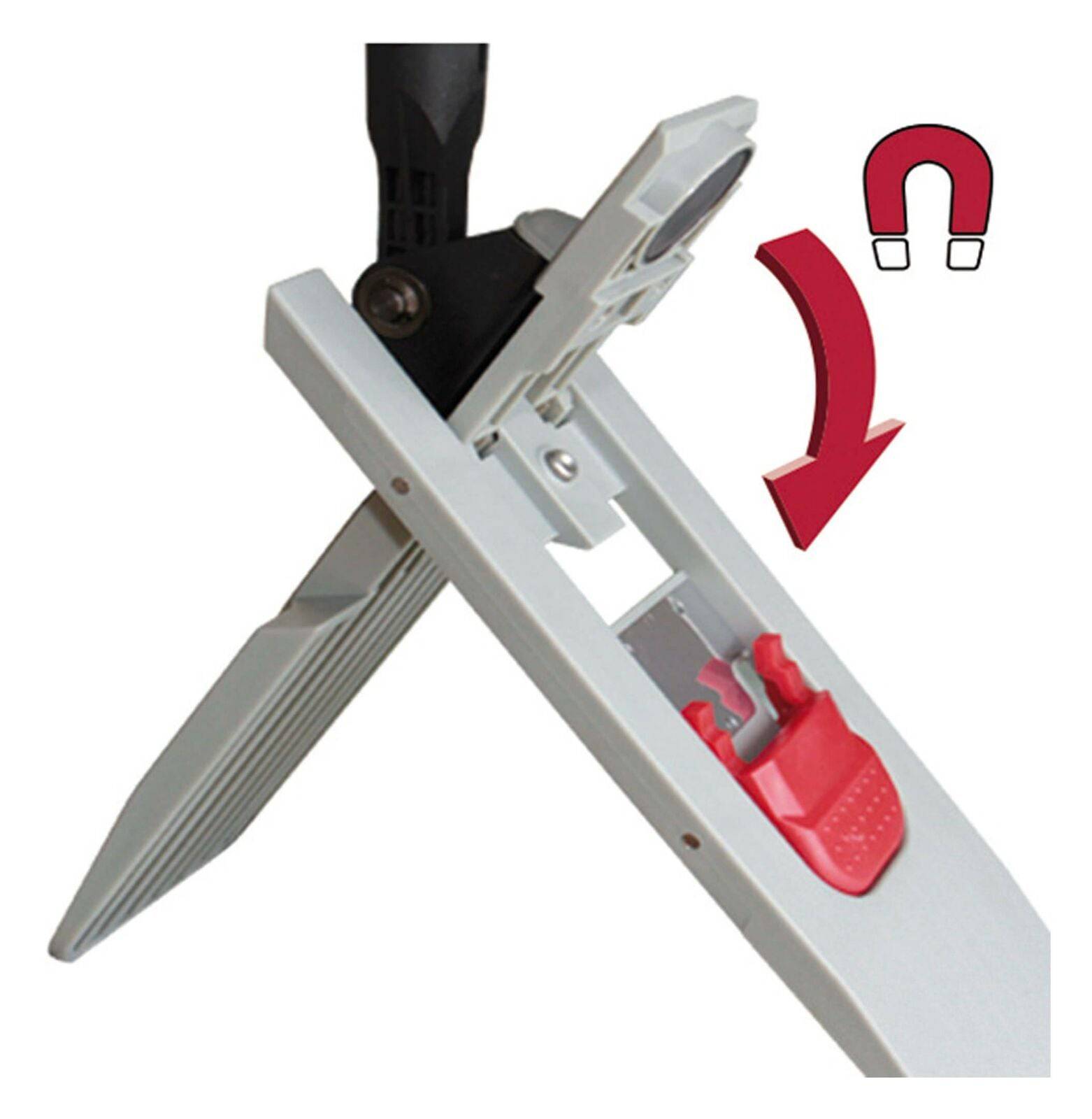 Sprintus Wischset mit Magnethalter 50cm mit Aufrechtfunktion - 301043