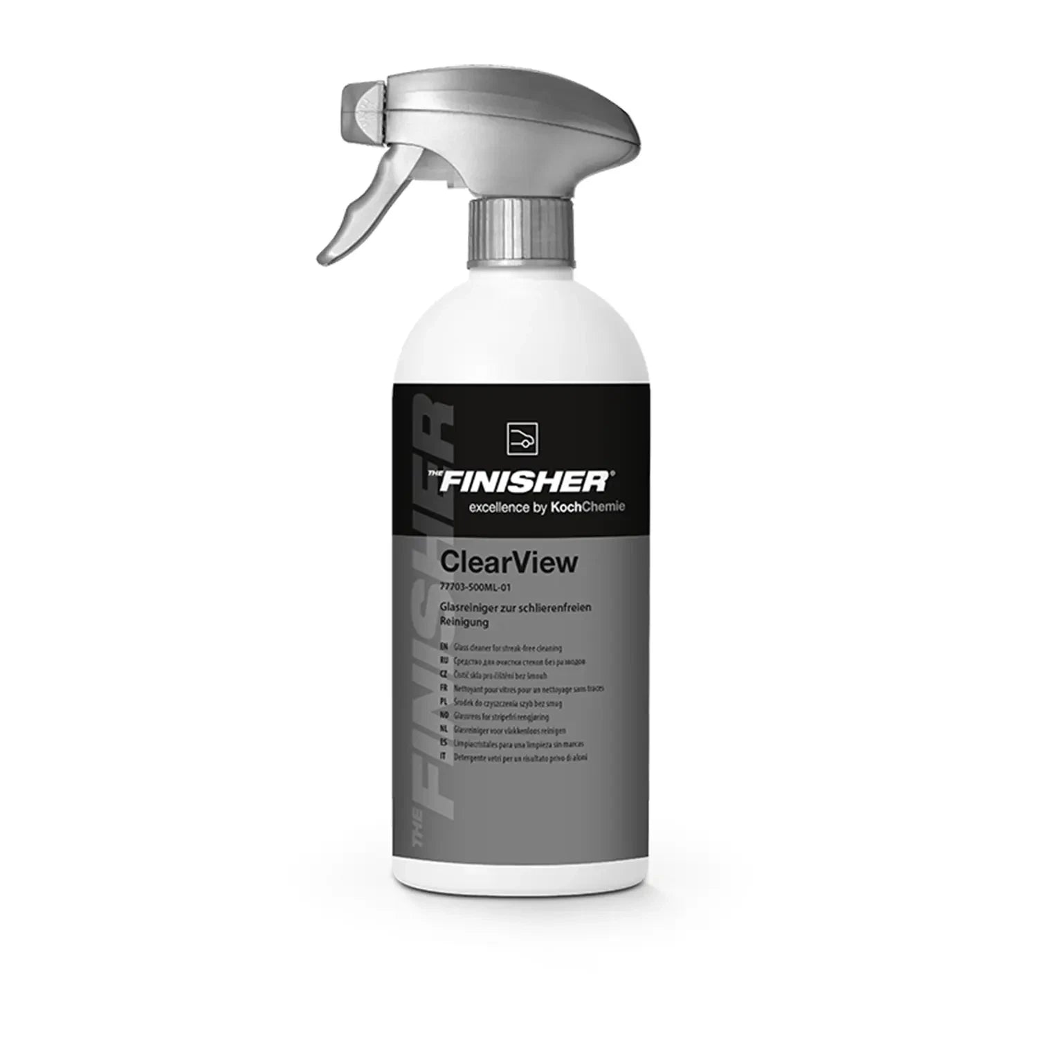 Koch Chemie THE FINISHER ClearView – Streifenfreier Glasreiniger mit Glätte-Additiv