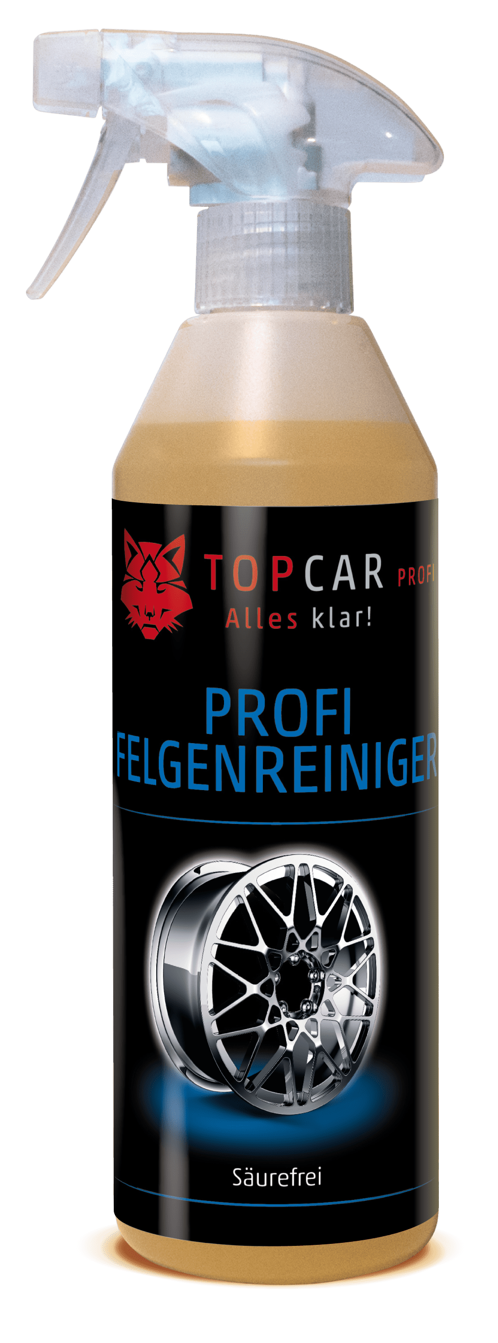 TOP CAR Felgenreiniger säurefrei 500ml Sprühflasche - Weigola Hygienevertrieb -  - Weigola Hygienevertrieb