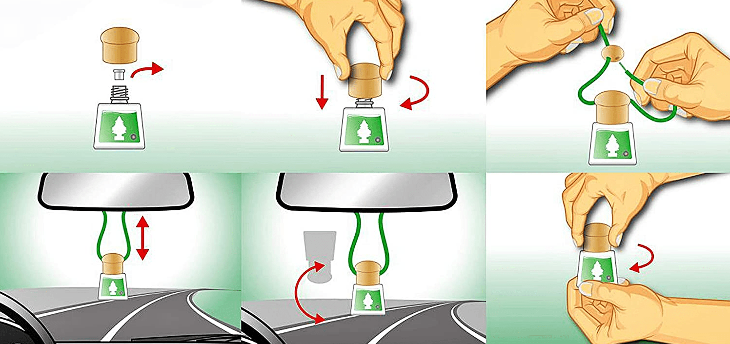 Wunder-Baum Duftflakon - 4 Flakons - Weigola Hygienevertrieb -  - Weigola Hygienevertrieb